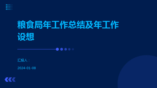 粮食局年工作总结及年工作设想