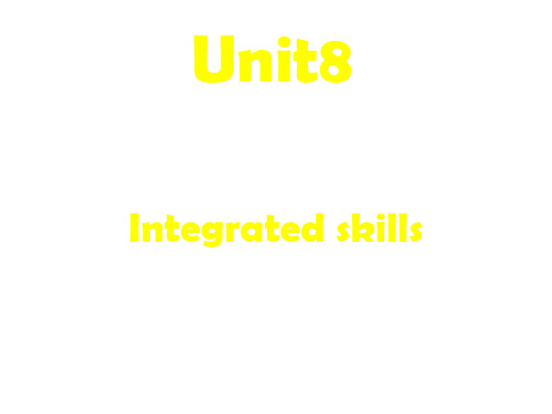 牛津译林英语 七年级上册Unit8 Integrated skills(共25张PPT)