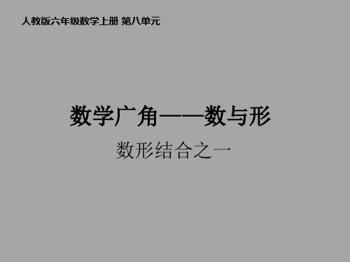 人教版六年级数学上册 第八单元 数形结合之一 课件