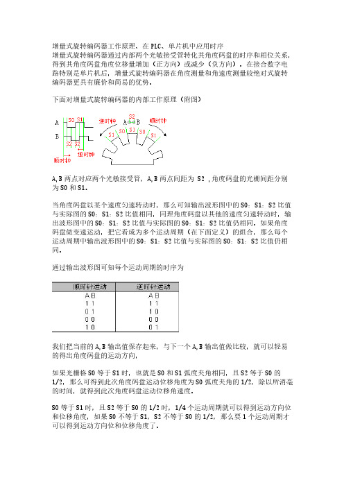 增量式旋转编码器工作原理和时序图-推荐下载