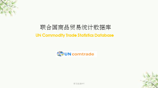 UN_Comtrade数据库使用指南课件