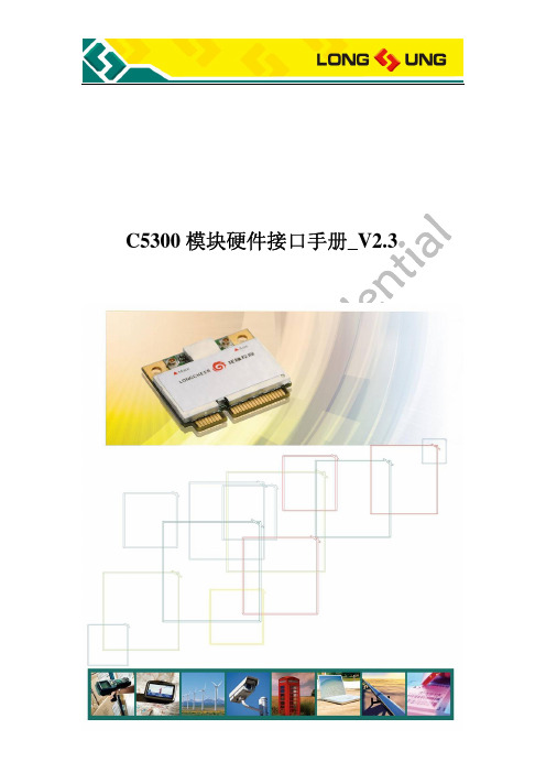 C5300 模块硬件接口手册_V2.3 周立功_龙尚_3G模块