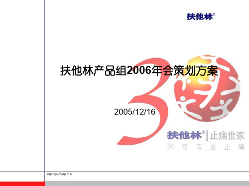 扶他林产品组2006年会策划方案