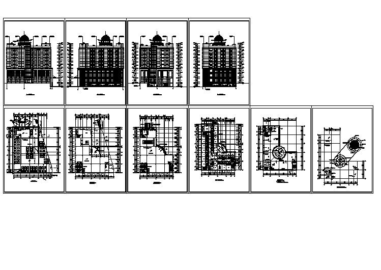 【CAD图纸】酒店(精美图例)
