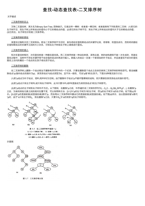 查找-动态查找表-二叉排序树