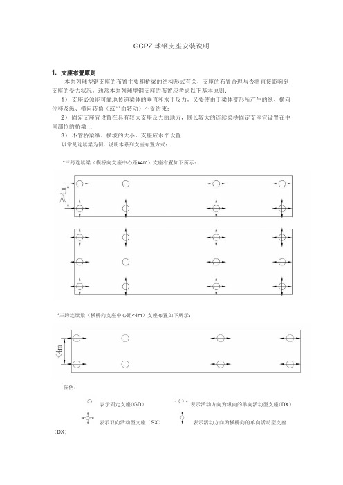 GCPZ球钢支座安装说明