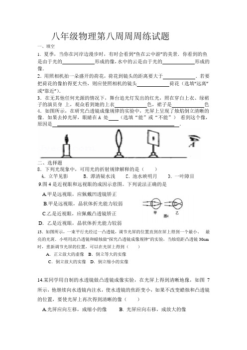 8年级物理周周练