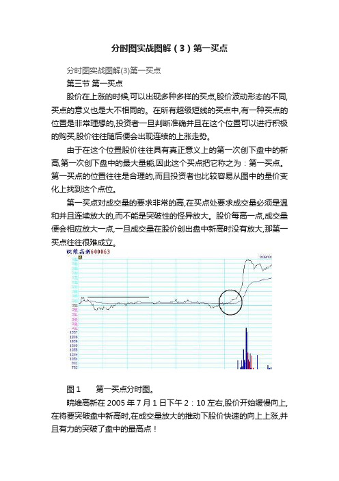 分时图实战图解（3）第一买点