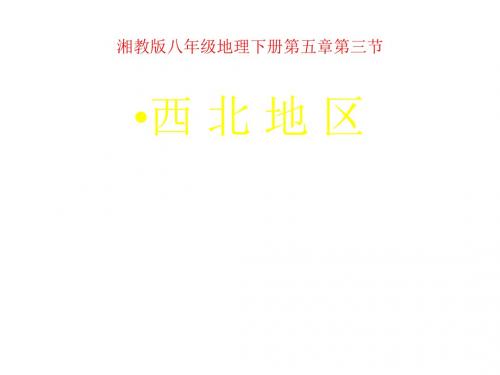 湘教版八年级地理下册课件：5.3西北地区课件