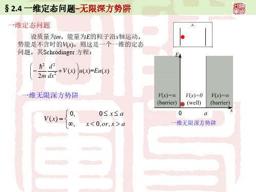 一维定态问题无限深方势阱