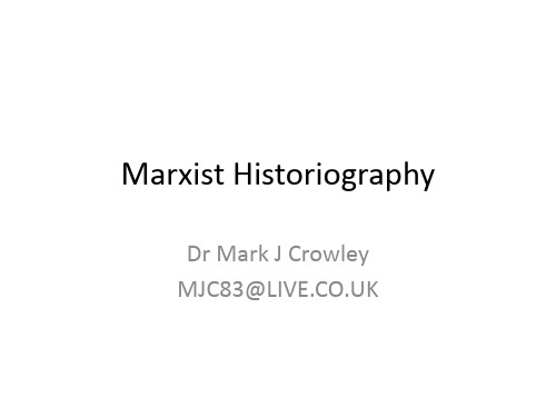 历史学专业英语05-Marxist_Historiography.ppt