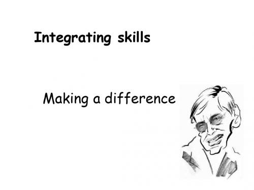 高二英语Unit1-integrating-skills