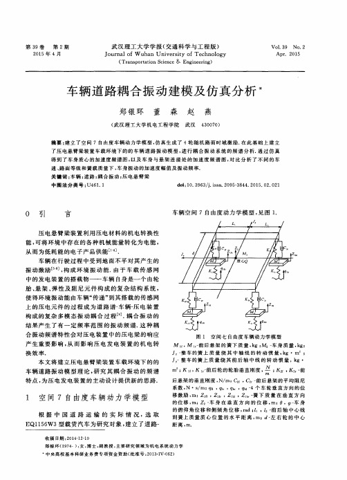 车辆道路耦合振动建模及仿真分析