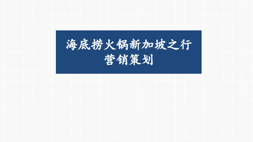 海底捞营销策略分析 ppt课件