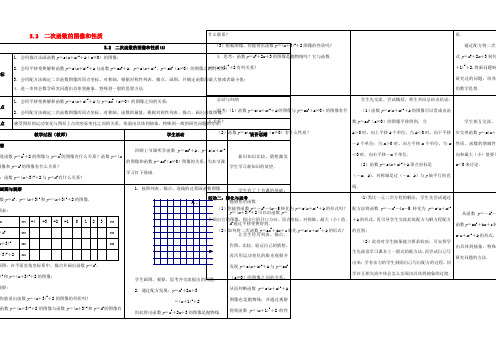 九年级数学下册 第5章 二次函数 52 二次函数的图象和性质(4)教案 (新版)苏科版 教案