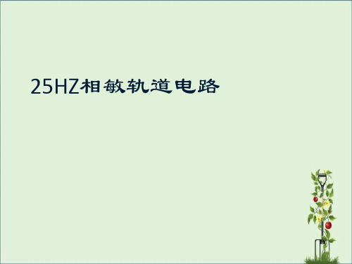 3-25HZ相敏轨道电路资料