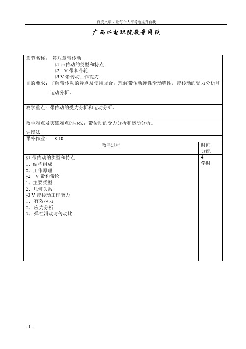 八章带传动