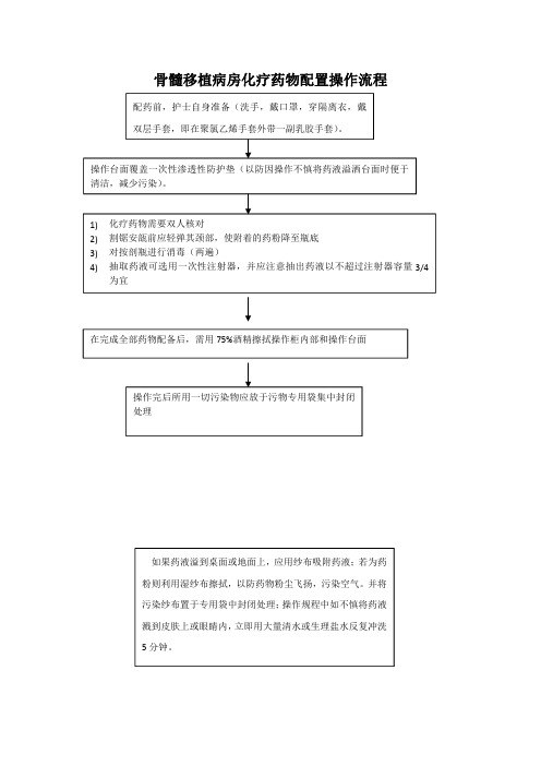 骨髓移植化疗药物配置流程