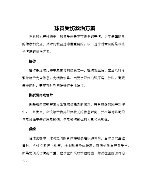 球员受伤救治方案