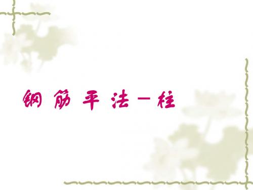 14.2、钢筋平法(柱)