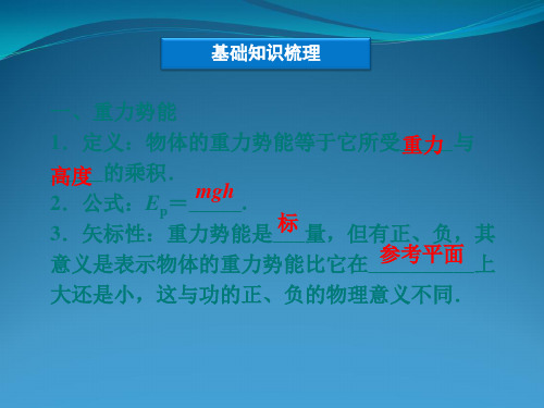 2015高三一轮复习精品课件机械能守恒定律与应用