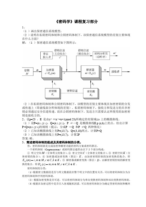 密码学复习参考