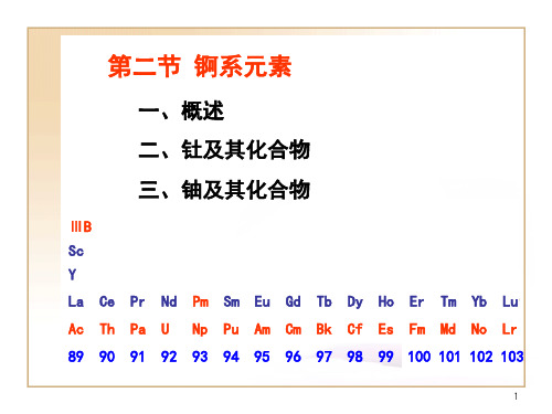 第二节锕系元素