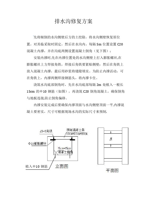 排水沟修复方案