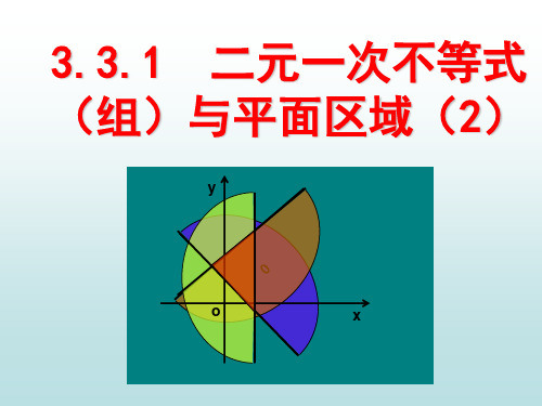 3.3.1二元一次不等式(组)与平面区域(2)