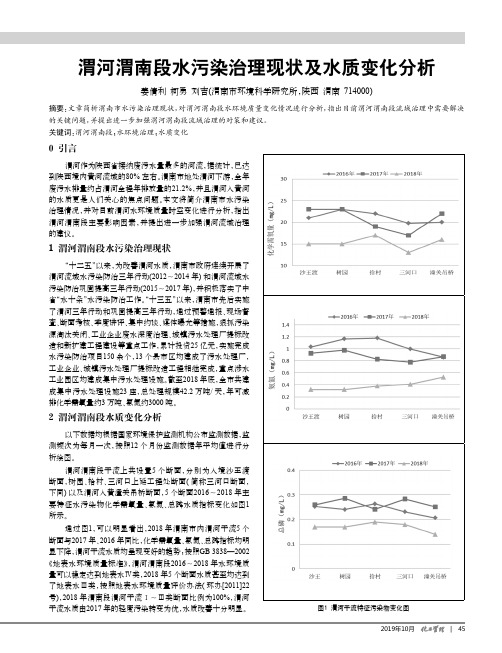 渭河渭南段水污染治理现状及水质变化分析