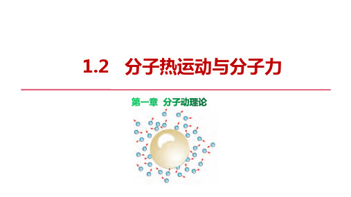 高中物理教学课件-选择性必修第三册《分子热运动与分子力》