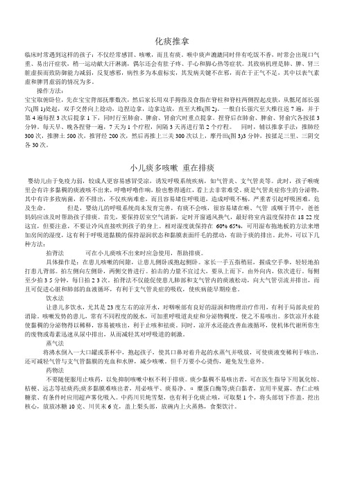 绿色疗法化痰方法汇总