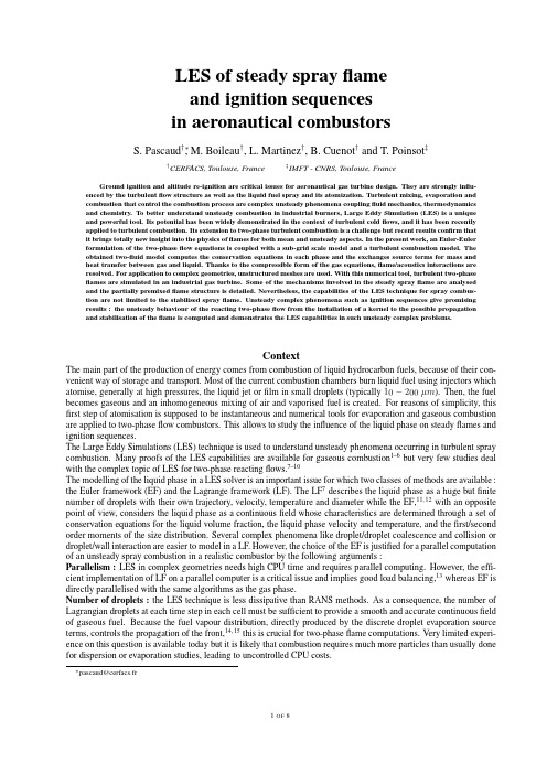 LES of steady spray flame and ignition sequences in aeronautical combustors