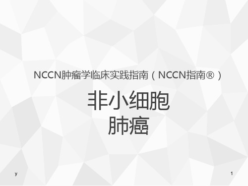 NCCN非小细胞肺癌指南PPT课件