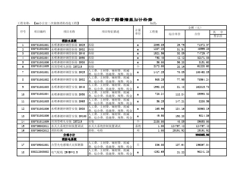 xx办公室二次装修消防改造工程清单报价表