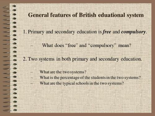 Britain & America educational system英美国家教育体系