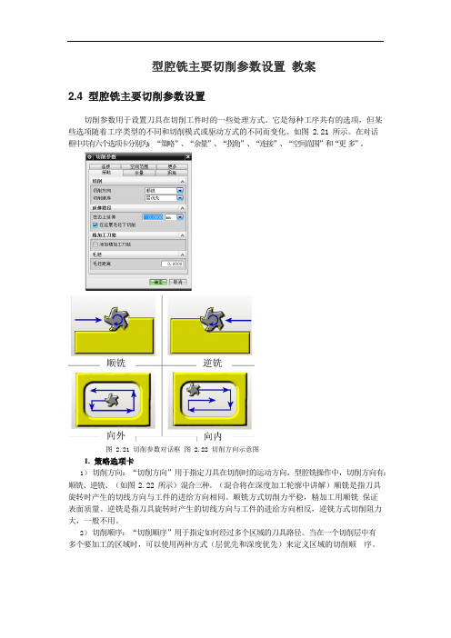 02-型腔铣主要切削参数设置教案