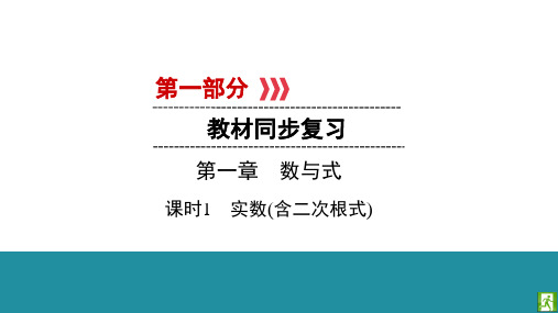 2020陕西中考数学—数与式3课时