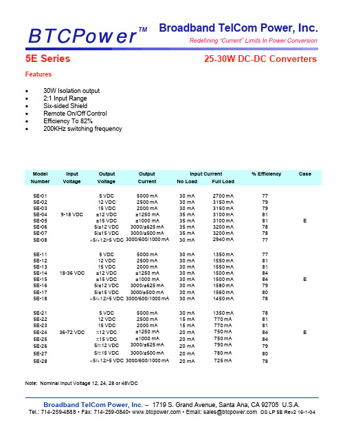 5E-01中文资料