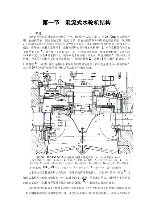 混流式水轮机结构