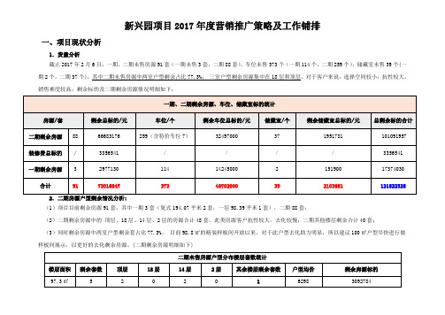 TS新兴园项目全年营销推广策略及工作铺排20170209(曹修改版)