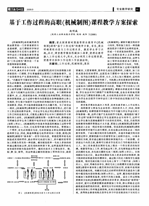 基于工作过程的高职《机械制图》课程教学方案探索