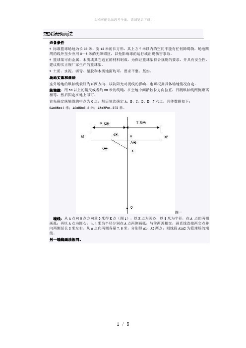 篮球场地画法-2008