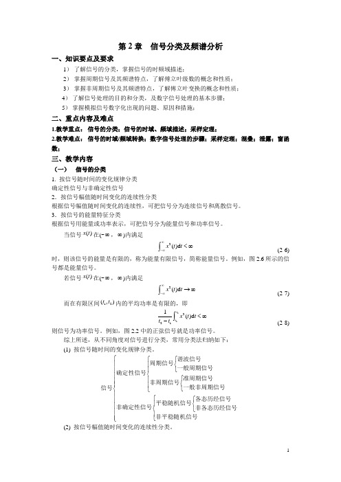 第2章  信号分类及频谱分析