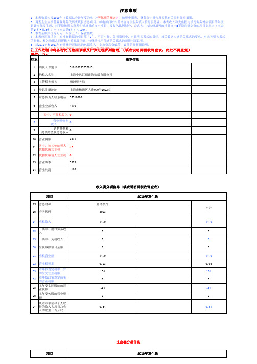 正式调查表企业税收调查表及填表说明2011.3.1(含汇总格式)