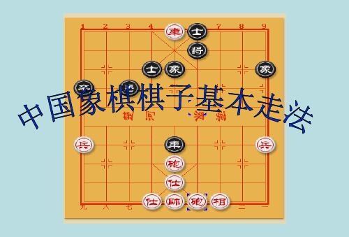 中国象棋棋子基本走法(适合教学用)