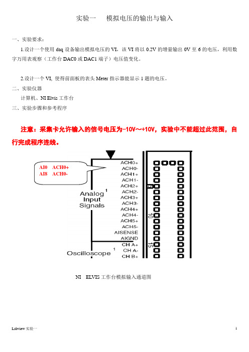 labview实验一