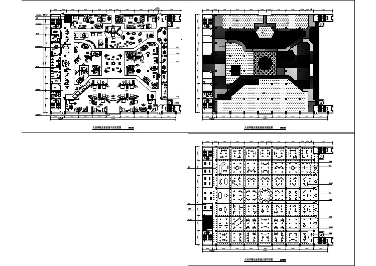 某地区家具城CAD平面布置装修图