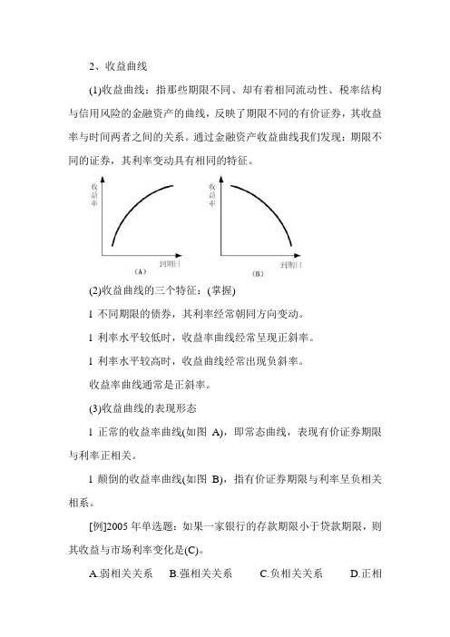 《中级金融》辅导资料：利率及其决定(三)