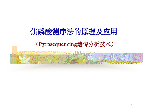 (医学PPT课件)pyrosequencing焦磷酸测序